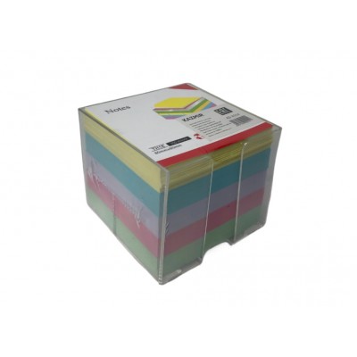 Блок для записи KAZMIR 80х80х70,пластик.бокс 5 цветов,700листов
